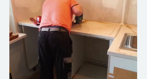 Сборка кухонного гарнитура. Посёлок Дубровка